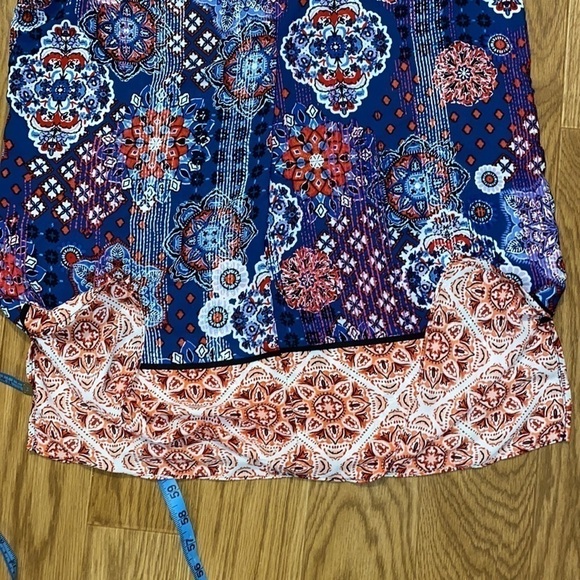 Alex & lili Sleeveless Boho Women's Multicolored Tunic Top Blouse (Size  Small) - Picture 7 of 7